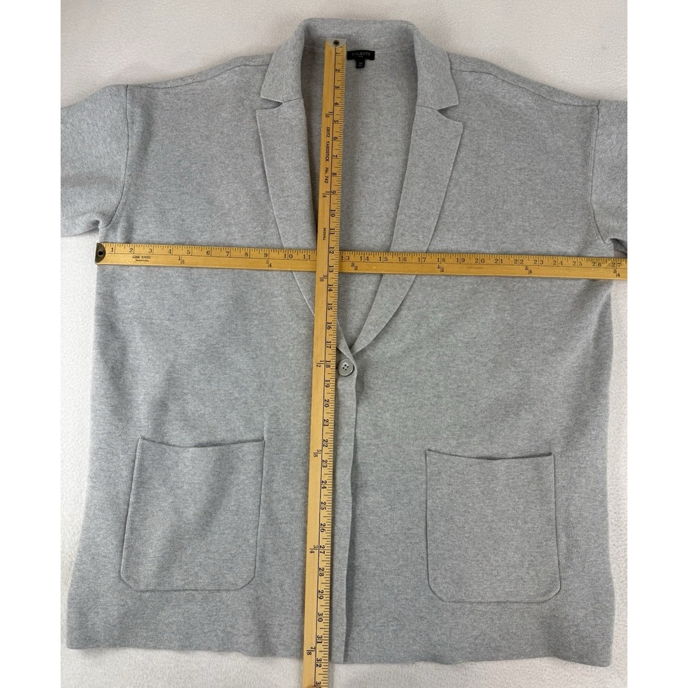 Talbots Plus Notch Collared One Button Sweater Bl… - image 2
